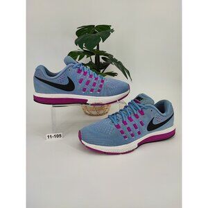 Nike Women's Air Zoom Vomero Blue Mesh Running Shoes Size 11 US